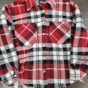 Zara fleece shirt